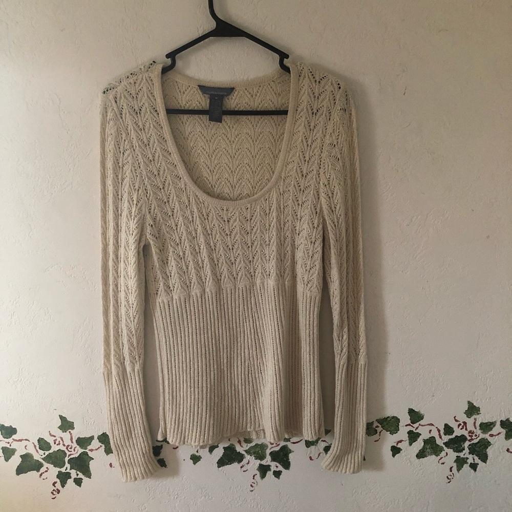 Hilliard and Hanson Medium | Cream Long Sleeve